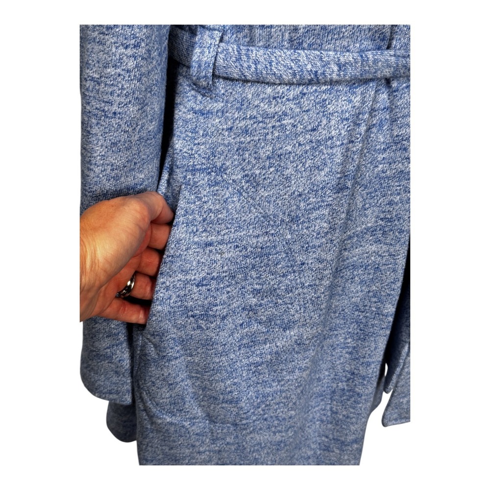 UGG Knit Cardigan Robe Blue Open Front with Belt‎ Cozy Loungewear Womens Size S - Picture 5 of 16
